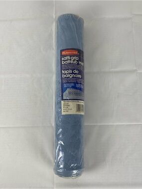 Vintage Rubbermaid Safti-Grip Bathtub Mat Blue 16x28 Made in Canada NOS